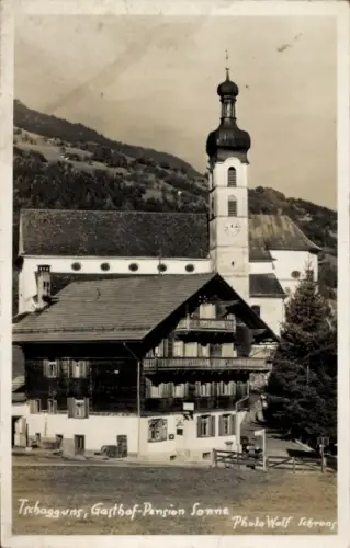 Ak Tschagguns in Vorarlberg, Gasthof-Pension Sonne