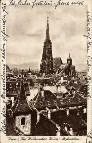 Ak Wien 1 Innere Stadt,  Stephansdom, Stadtansicht,  Architektur, 