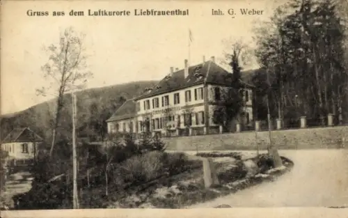Ak Liebfrauenthal Wœrth sur Sauer Woerth Wörth an der Sauer Elsass Bas Rhin, Gasthof