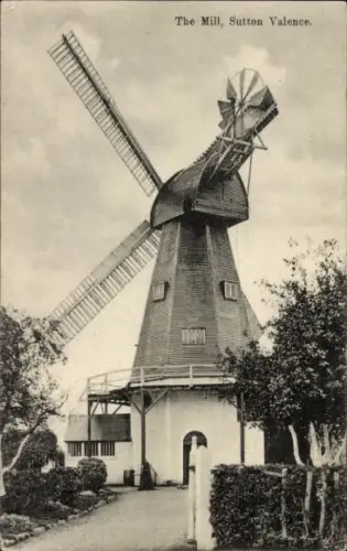 Ak Sutton Valence Kent England, Windmühle