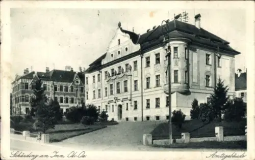 Ak Schärding am Inn Oberösterreich,  Amtsgebäude,  Architektur