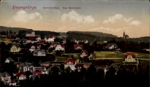 Ak Szklarska Poręba Schreiberhau Riesengebirge Schlesien, das Mariental