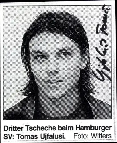 Autogrammkarte Fußballer Tomas Ujfalusi, Hamburger SV, Autogramm