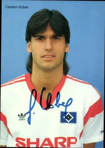 Autogrammkarte Foto Fußballer Carsten Kober, Hamburger SV, Autogramm