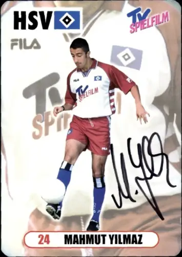 Autogrammkarte Fußballer Mahmut Yilmaz, Hamburger SV, Autogramm
