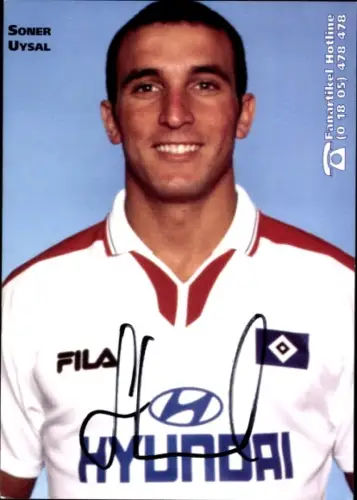 Sammelbild Fußballer Sona Uysal, Hamburger SV, Autogramm, Panini