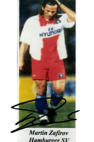 Autogrammkarte Martin Zafirov, Hamburger SV, HSV, Portrait, Autogramm