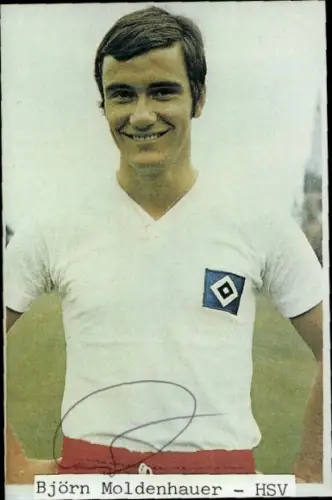 Autogrammkarte Fußballer Björn Moldenhauer, Hamburger SV, Autogramm