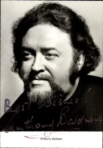 Ak Opernsänger Anthony Baldwin, Portrait, Autogramm