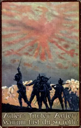 Künstler Ak Adler, Tiroler Adler, Warum bist du so roth?