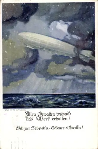 Künstler Ak Amtsberg, Otto, Zeppelin-Eckener-Spende