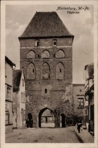 Ak Marienburg Malbork Westpreußen, Töpfertor
