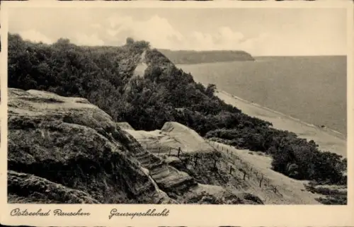 Ak Swetlogorsk Ostseebad Rauschen Ostpreußen, Gausupschlucht