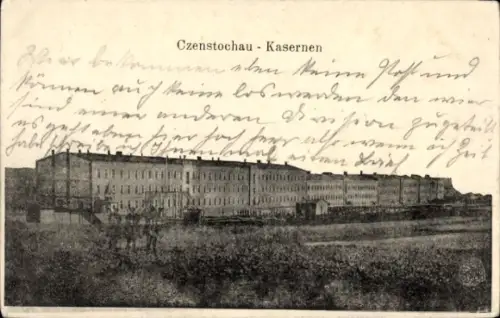Ak Częstochowa Tschenstochau Schlesien, Kasernen