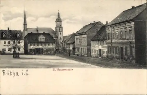 Ak Rötha in Sachsen, St. Georgenkirche