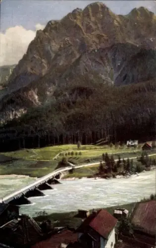 Ak Steiermark, Ennsbrücke mit Hochtor