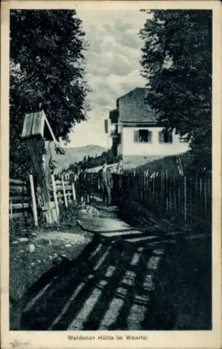 Ak Weiden in der Oberpfalz, Weidener Hütte im Weertal