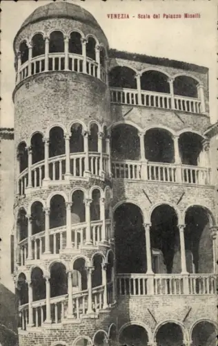 Ak Venezia Venedig Veneto,  Scala del Palazzo Minelli,  Architektur