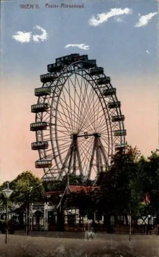 Ak Wien 2 Leopoldstadt, Prater, Riesenrad