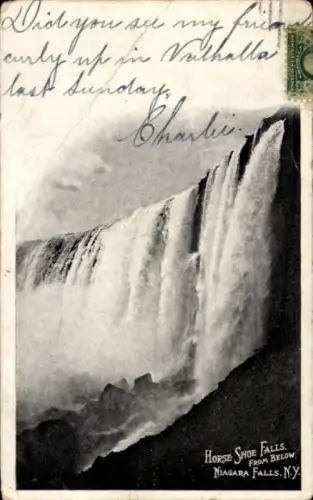 Ak Niagara Falls New York USA, Pferdeschuhfälle, Wasserfall, Niagara Falls, NY