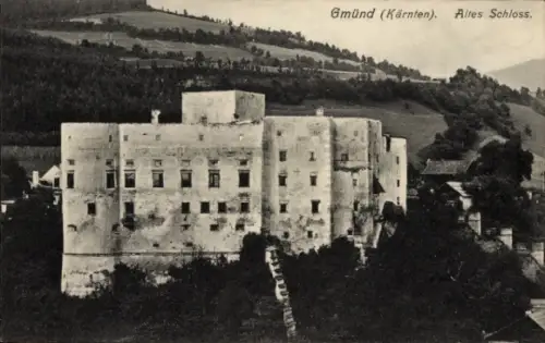 Ak Gmünd in Kärnten, Altes Schloss,   