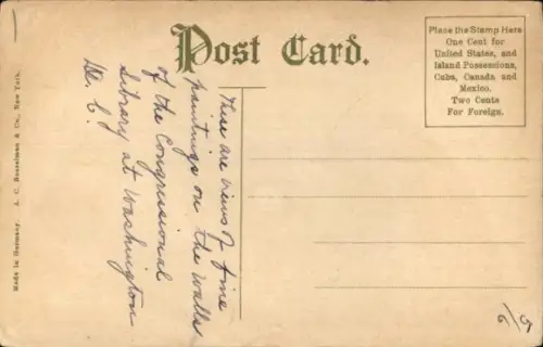 PC Washington DC, Manuscript Rook painting in Con. Library