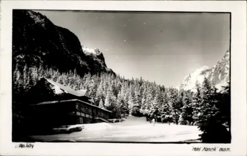 Ak Vysoké Tatry Hohe Tatra Slowakei, Hotel Kamek im Winter