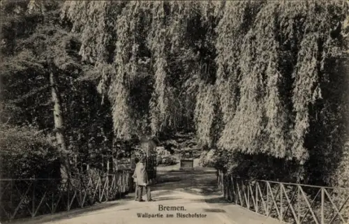 Ak Bremen, Wallpartie, Bischofstor