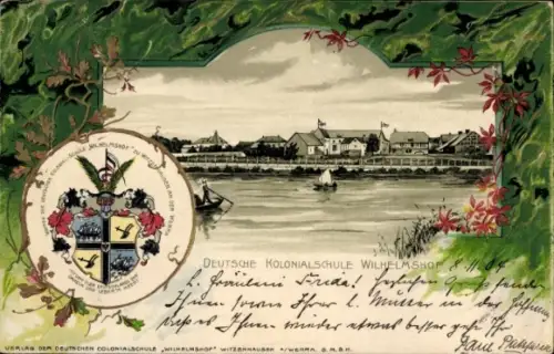 Präge Passepartout Litho Witzenhausen an der Werra Hessen, Deutsche Kolonialschule