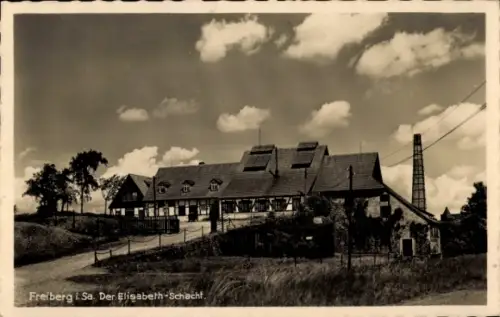 Ak Freiberg in Sachsen, Elisabeth-Schacht