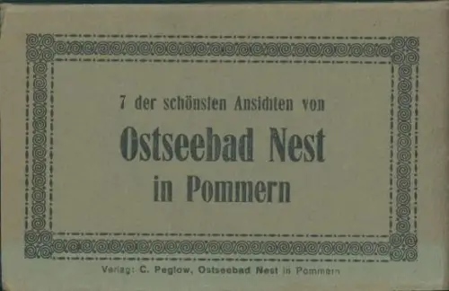 7 Ak im Umschlag, Ostseebad Nest Pommern, 7 der schönsten Ansichten