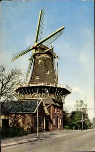 Ak Rotterdam Südholland Niederlande, Holländische Mühle