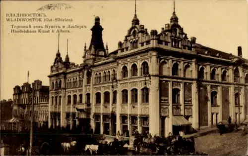 Ak Wladiwostok Russland, Handelshaus Kunst & Albers