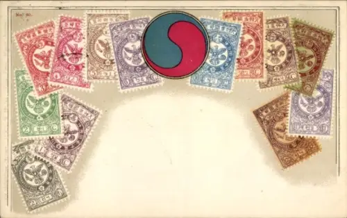 Briefmarken Wappen Ak Japan