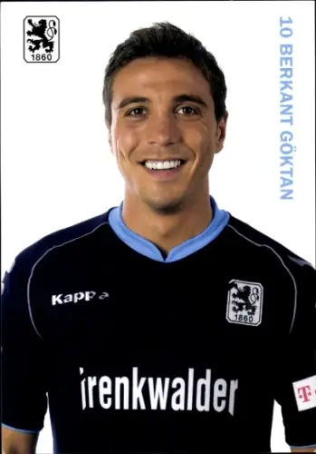 Autogrammkarte Fußballer Berkant Göktan, TSV 1860 München, Autogramm