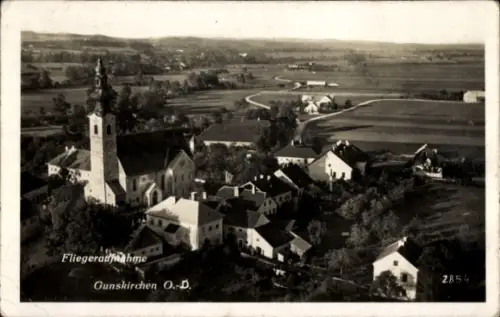 Ak Fallsbach Gunskirchen Oberösterreich, Fliegeraufnahme