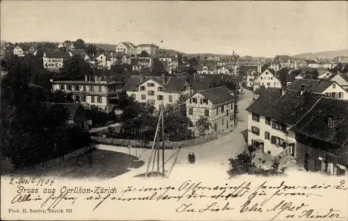 Ak Oerlikon Zürich Stadt Schweiz, Gesamtansicht