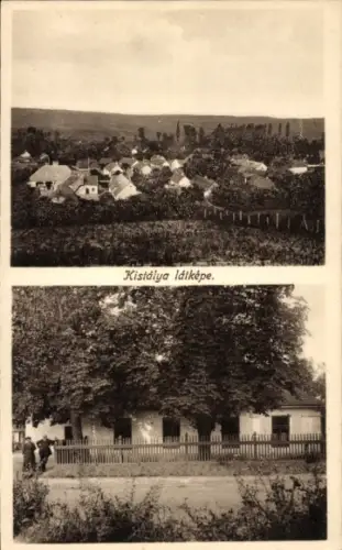 Ak Kistálya Ungarn, Blick auf den Ort