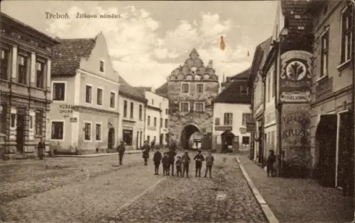 Ak Třeboň Wittingau Südböhmen, Zizkovo namesti