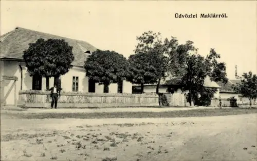 Ak Maklar Ungarn, Straßenpartie, Haus