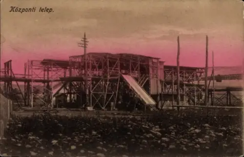 Ak Gebäude im Bau, Baustelle, Gerüst