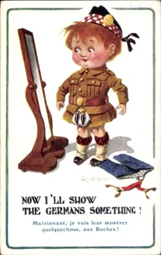 Künstler Ak McGill, D., Junge in schottischer Tracht