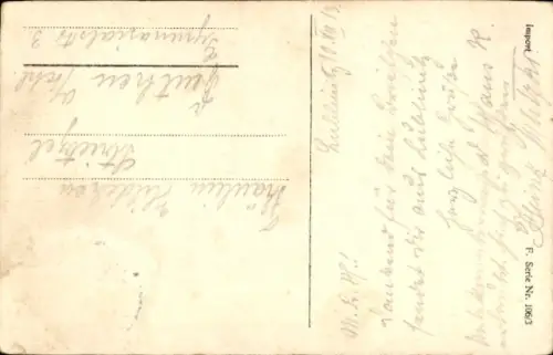 Ak Mädchen mit Blumen, Portrait