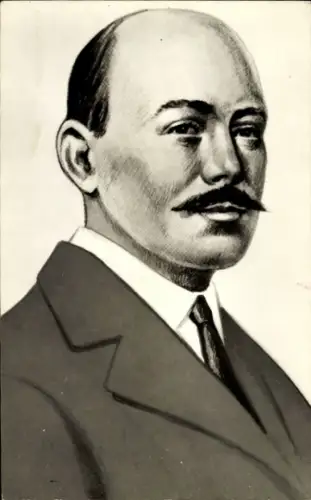 Künstler Ak Der rumänische Bildhauer D. Paciurea