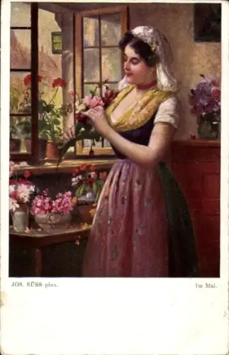Künstler Ak Süss, Josef, Im Mai