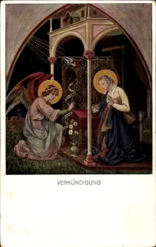 Künstler Ak Fuchs, Franz, Verkündigung, Engel
