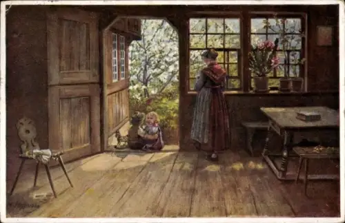 Künstler Ak Hoffmann, H., Frühling im Schwarzwald