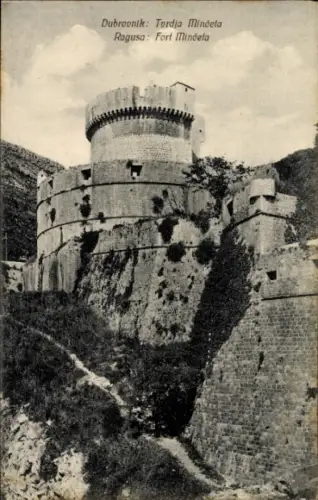 Ak Dubrovnik Kroatien, Fort Minčela,  Tordja Mindeta,  Festung