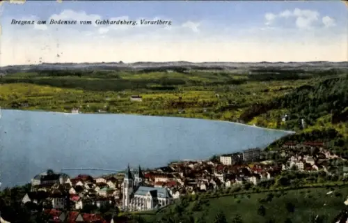 Ak Bregenz am Bodensee Vorarlberg, Bregenz am Bodensee, Gebhardsberg, Vorarlberg, Landschaftsaufn