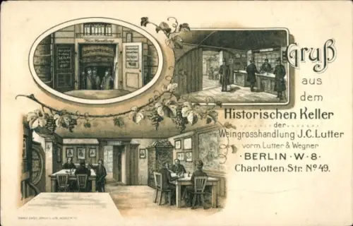 Ak Berlin Mitte, Historischer Keller, Charlotten-Straße 49